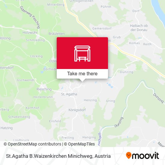 St.Agatha B.Waizenkirchen Minichweg map