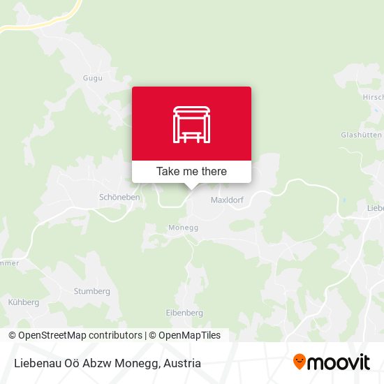 Liebenau Oö Abzw Monegg map