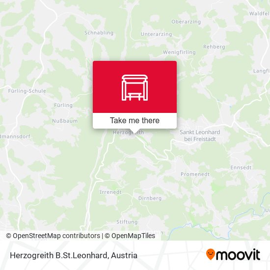 Herzogreith B.St.Leonhard map
