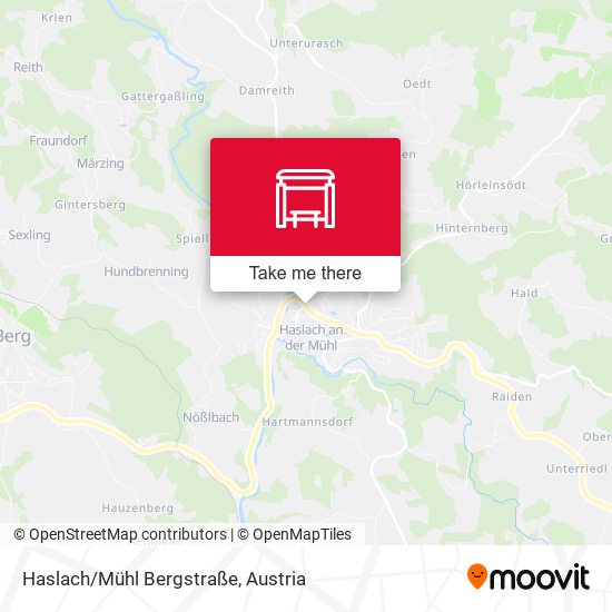 Haslach/Mühl Bergstraße map