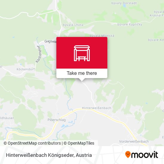 Hinterweißenbach Königseder map