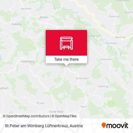 St.Peter am Wimberg Lüftnerkreuz map