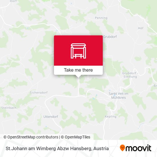 St.Johann am Wimberg Abzw Hansberg map