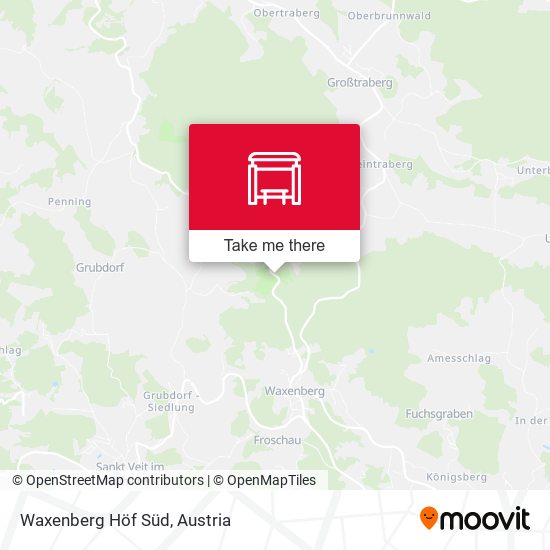 Waxenberg Höf Süd map