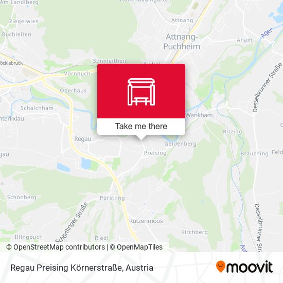 Regau Preising Körnerstraße map