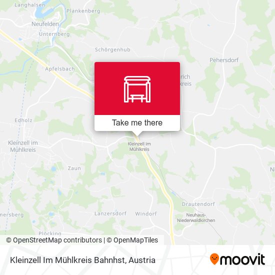 Kleinzell Im Mühlkreis Bahnhst map