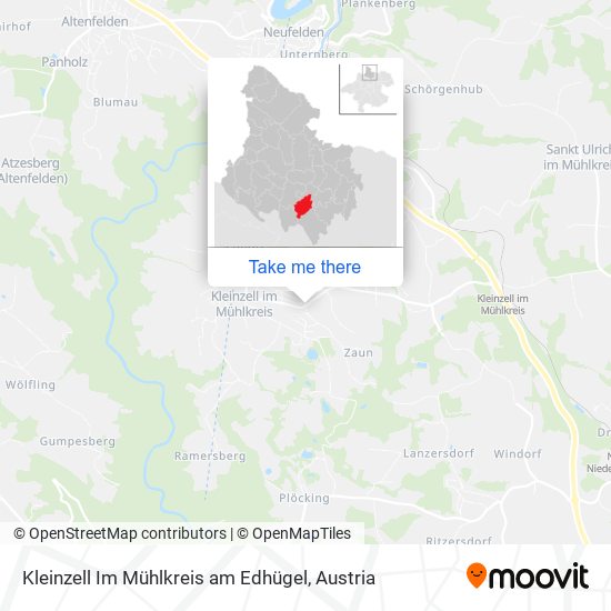 Kleinzell Im Mühlkreis am Edhügel map