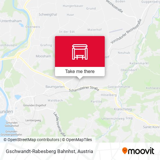 Gschwandt-Rabesberg Bahnhst map