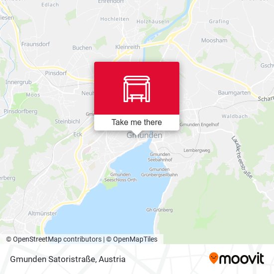 Gmunden Satoristraße map