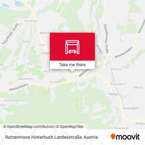 Rutzenmoos Hinterbuch Landesstraße map