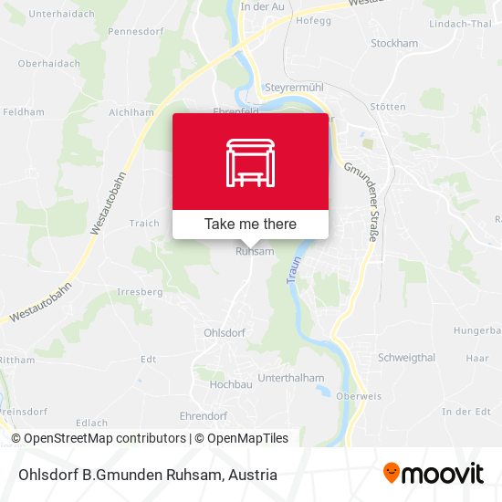 Ohlsdorf B.Gmunden Ruhsam map