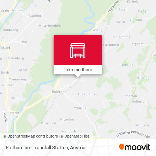 Roitham am Traunfall Stötten map