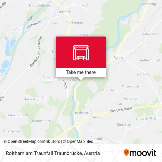 Roitham am Traunfall Traunbrücke map