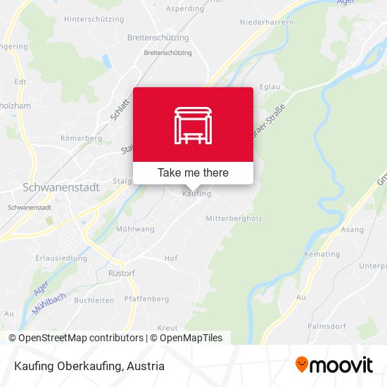 Kaufing Oberkaufing map