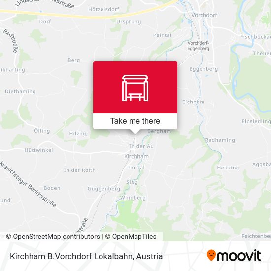 Kirchham B.Vorchdorf Lokalbahn map