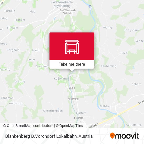 Blankenberg B.Vorchdorf Lokalbahn map