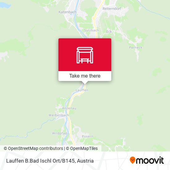 Lauffen B.Bad Ischl Ort/B145 map