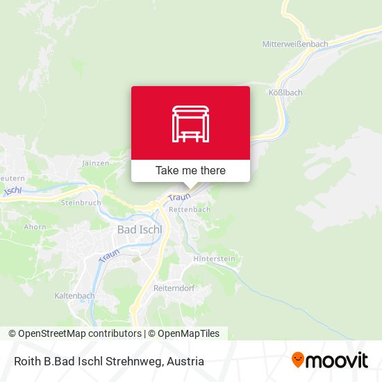 Roith B.Bad Ischl Strehnweg map