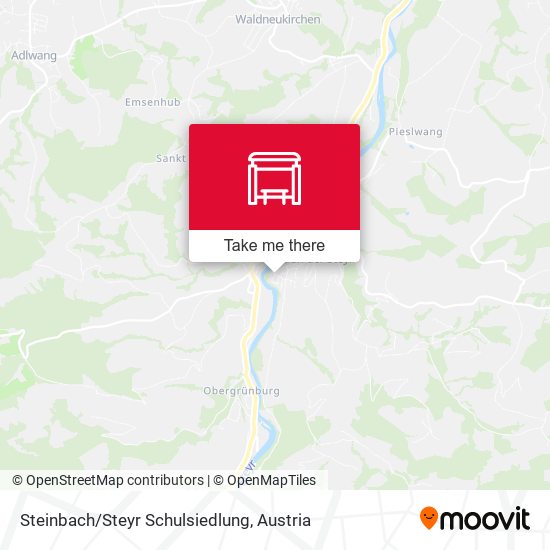 Steinbach/Steyr Schulsiedlung map