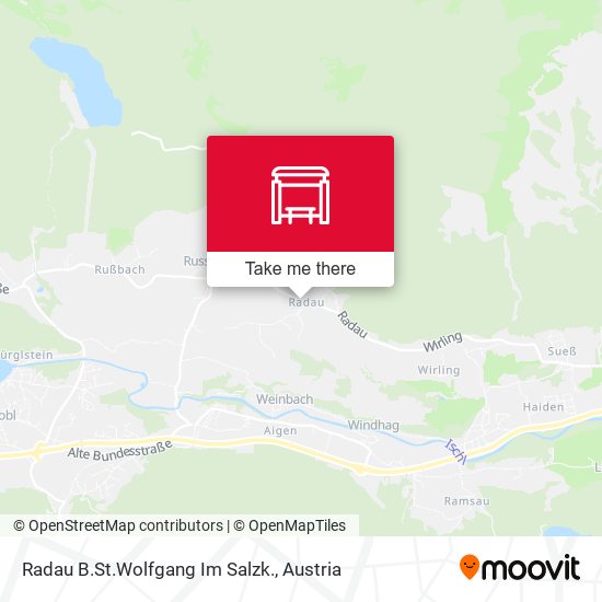 Radau B.St.Wolfgang Im Salzk. map