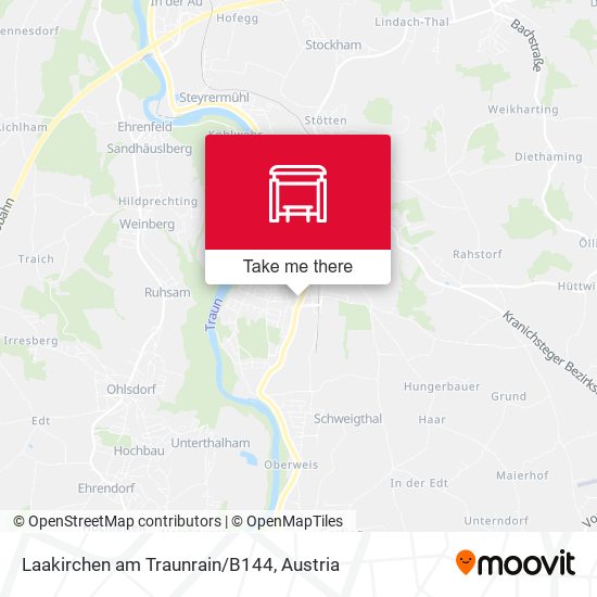 Laakirchen am Traunrain/B144 map