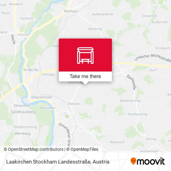 Laakirchen Stockham Landesstraße map