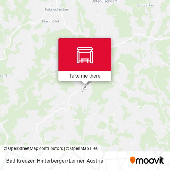 Bad Kreuzen Hinterberger / Leimer map