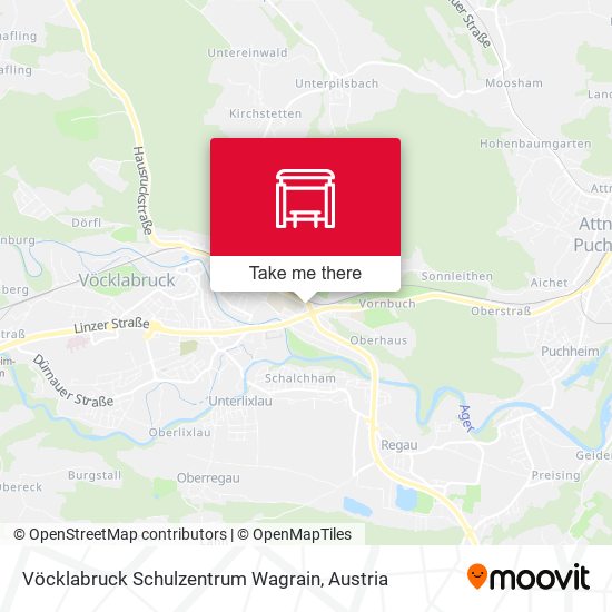 Vöcklabruck Schulzentrum Wagrain map