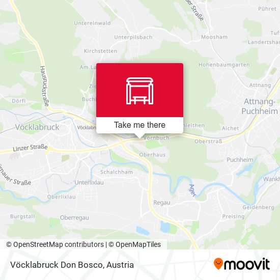 Vöcklabruck Don Bosco map