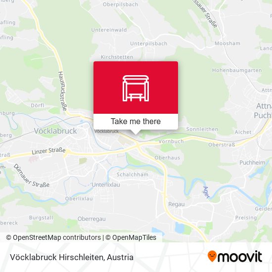 Vöcklabruck Hirschleiten map