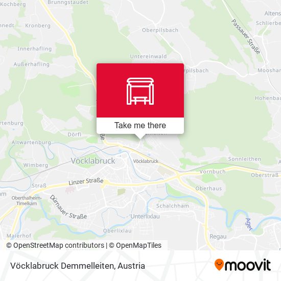 Vöcklabruck Demmelleiten map