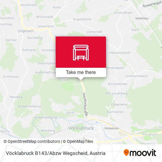 Vöcklabruck B143 / Abzw Wegscheid map
