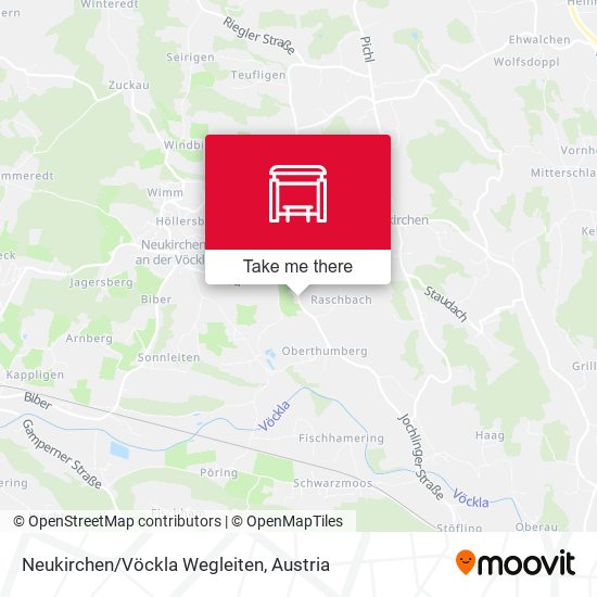 Neukirchen/Vöckla Wegleiten map
