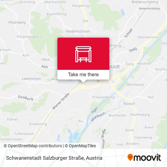 Schwanenstadt Salzburger Straße map
