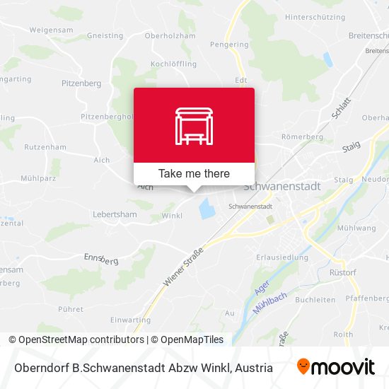 Oberndorf B.Schwanenstadt Abzw Winkl map
