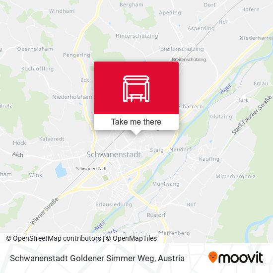 Schwanenstadt Goldener Simmer Weg map