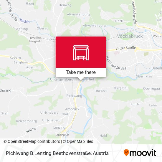 Pichlwang B.Lenzing Beethovenstraße map