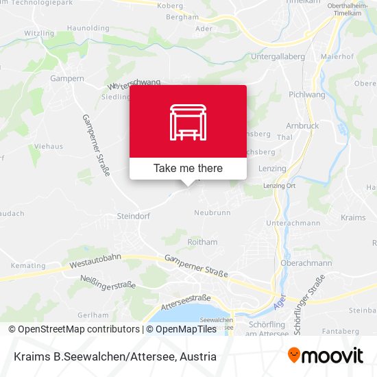 Kraims B.Seewalchen/Attersee map