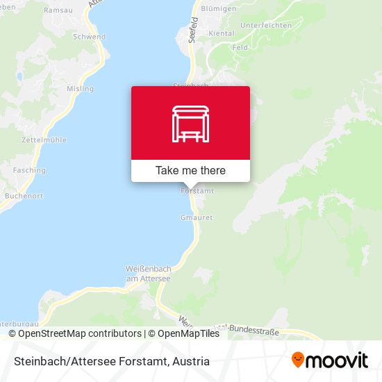 Steinbach/Attersee Forstamt map