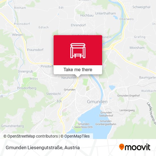 Gmunden Liesengutstraße map