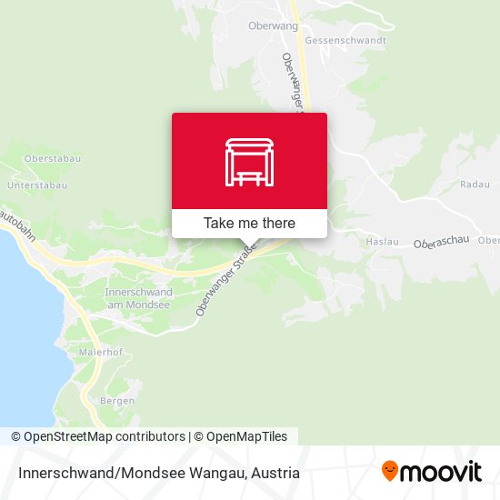 Innerschwand/Mondsee Wangau map