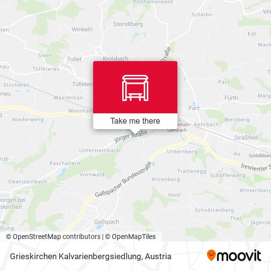 Grieskirchen Kalvarienbergsiedlung map