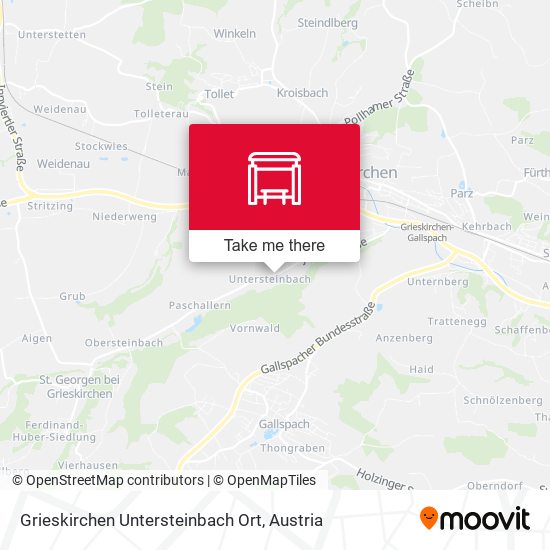 Grieskirchen Untersteinbach Ort map