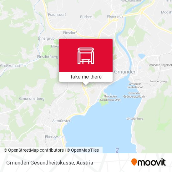 Gmunden Gesundheitskasse map