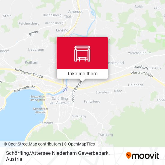Schörfling / Attersee Niederham Gewerbepark map