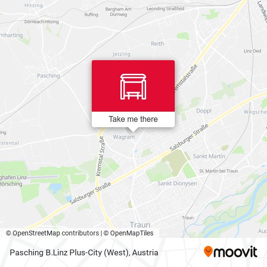 Pasching B.Linz Plus-City (West) map