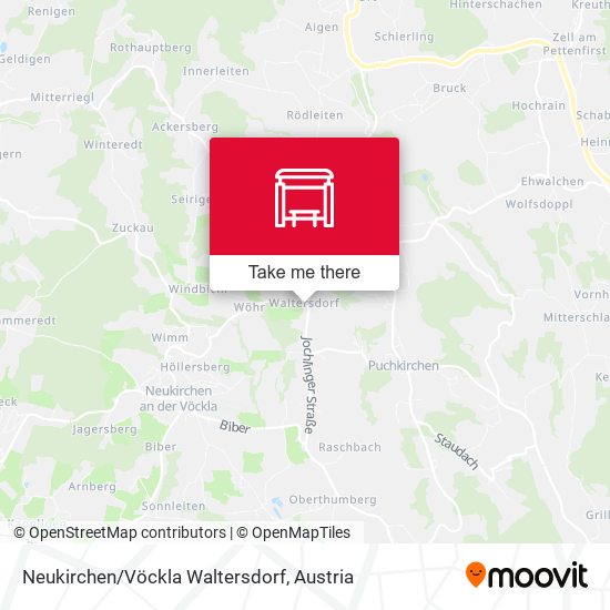 Neukirchen/Vöckla Waltersdorf map