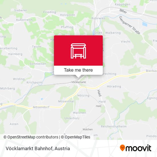 Vöcklamarkt Bahnhof map