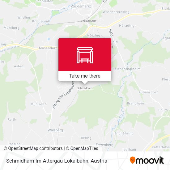 Schmidham Im Attergau Lokalbahn map