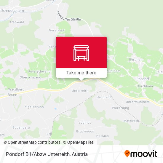 Pöndorf B1/Abzw Unterreith map